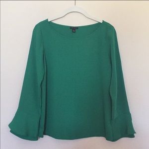Long Flowy bell sleeve Ann Taylor Blouse XXS
